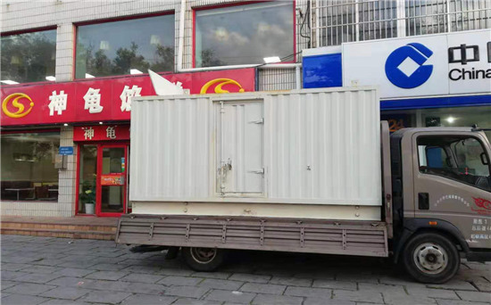 群英乡出租发电机施工案例